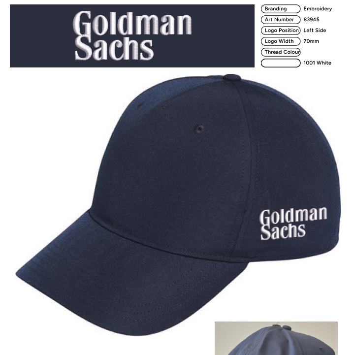 Goldman Sachs - Adidas Golf Performance Crested Cap Navy
