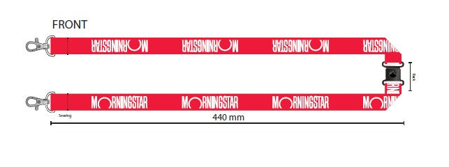 Morningstar Wealth - Lanyard in Red